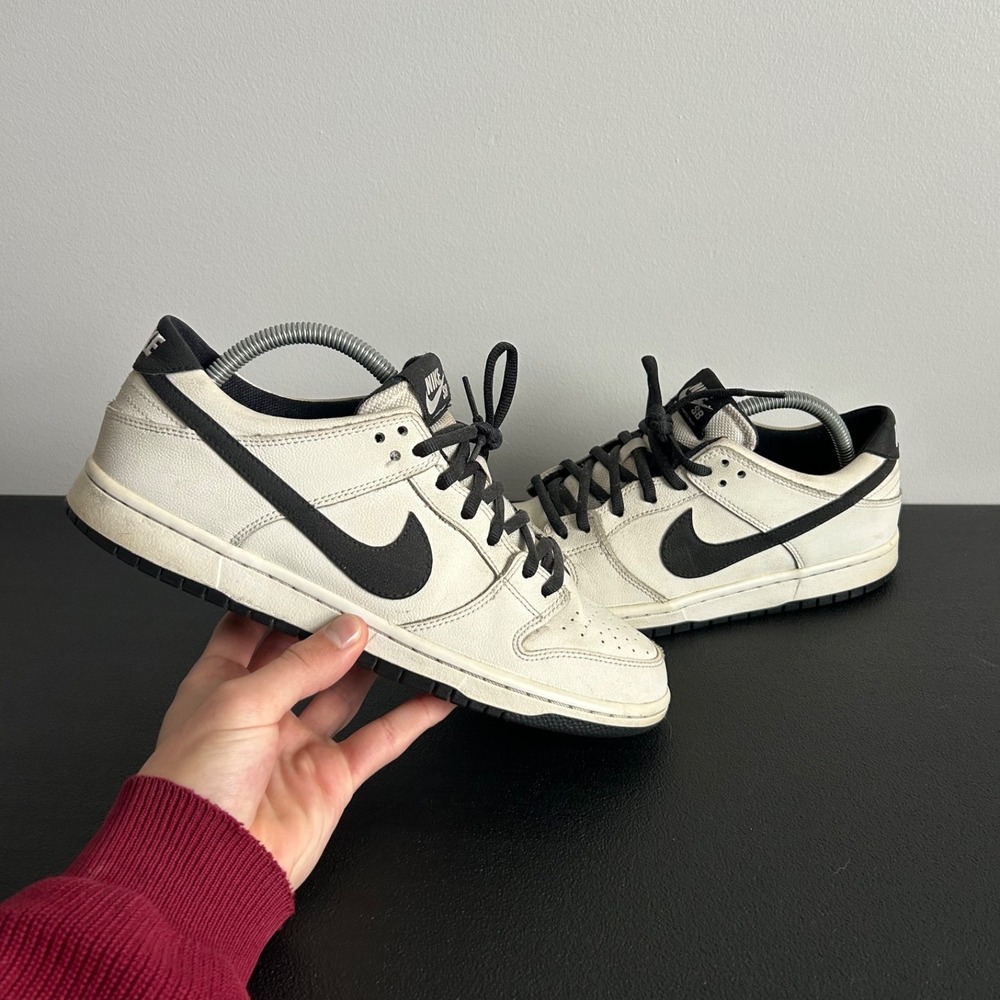 Nike SB Dunk Low Ishod Wair Sneakers Mens 9.5 Summit White Black Skateboarding
